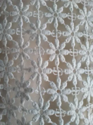 Vestido Massimo Dutti Beige Encaje