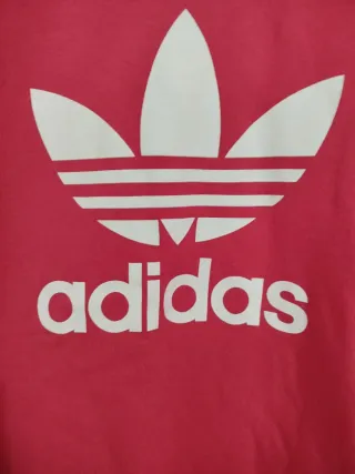 Sudadera Adidas Roja Logo Trefoil