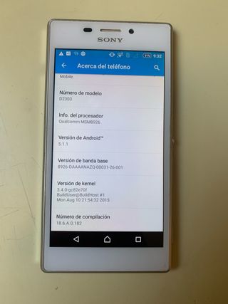 Sony Xperia Plata/Blanco