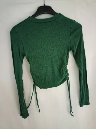 Top donna manica lunga verde