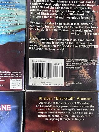 Lote 4 Livros Forgotten Realms: The Harpers (D&D)