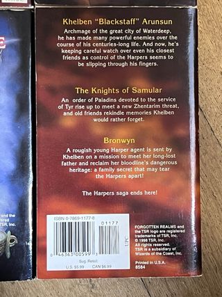 Lote 4 Livros Forgotten Realms: The Harpers (D&D)