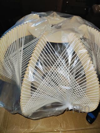 Lámpara de techo de ratán