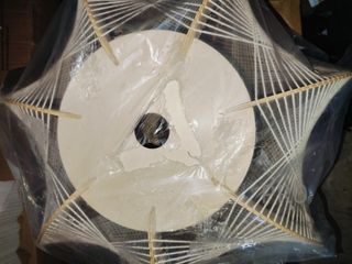 Lámpara de techo de ratán