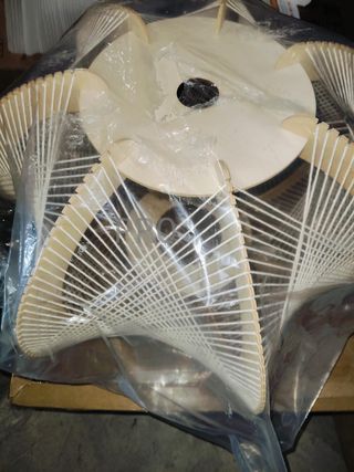 Lámpara de techo de ratán