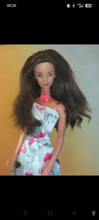 Barbie con vestito a cuori