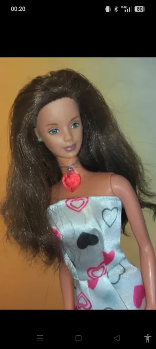 Barbie con vestito a cuori