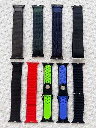 Lote de ocho Correas para Apple Watch 44/45/46/49
