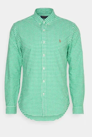 Camisa Polo Ralph Lauren cuadros verde