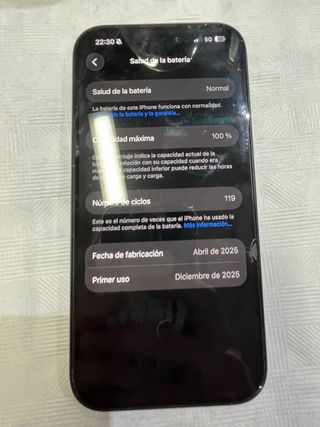 iPhone 16 Negro 100% Batería