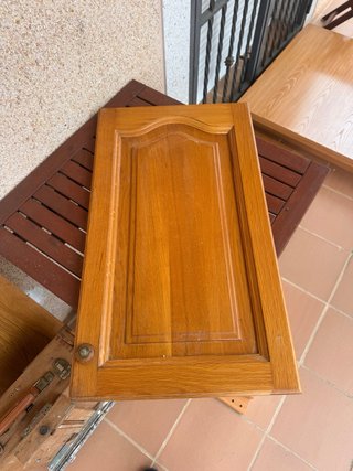 Puertas de cocina roble natural