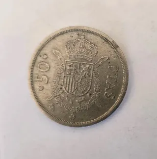 Monedas antiguas 25, 50 y 100 ptas