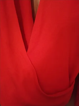 Blusa roja cruzada New Look