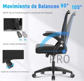 Sedia da scrivania ergonomica regolabile - Naspaluro