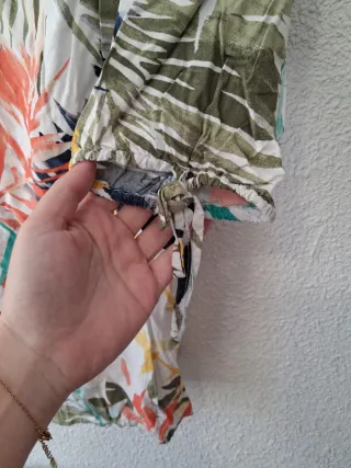 Camiseta estampada hojas talla 44/46