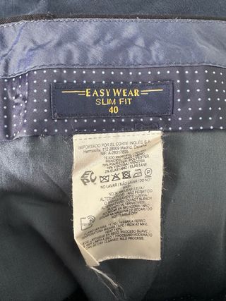 Pantalón traje negro slim fit