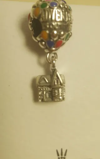 Charm mongolfiera colorata con casetta