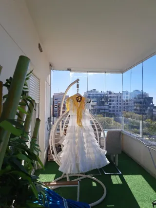 Vestido de Flamenca Blanco