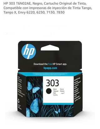 Cartucho Tinta Negra HP 303 Nuevo.