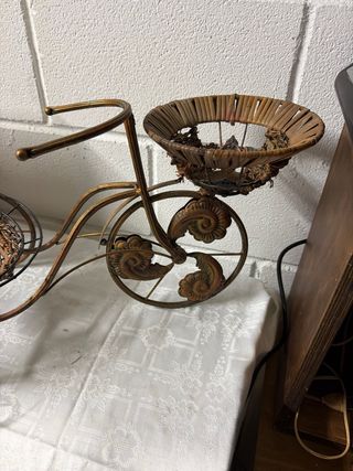 Bicicleta decorativa para plantas