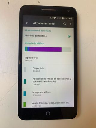 Móvil Alcatel Negro