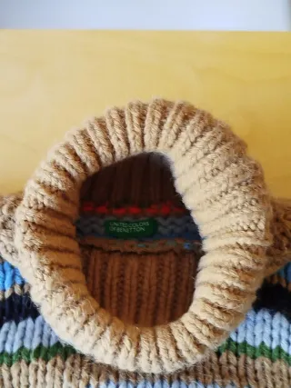 Jersey Benetton 90s Talla M Rayas Multicolor