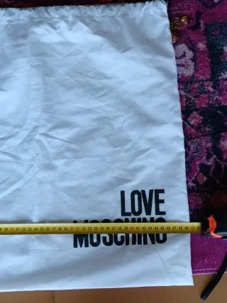 Sacchetto porta borsa Love Moschino bianco