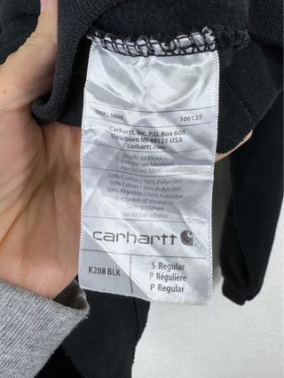 Sudadera Carhartt Hoodie Retro Oversize USA Negra