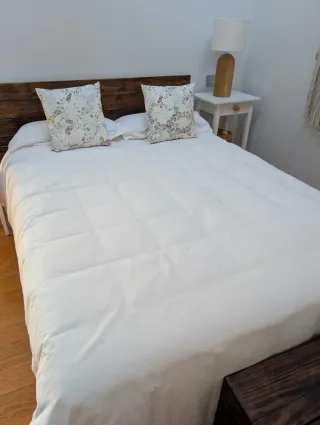 Colchón, somier y ropa de cama