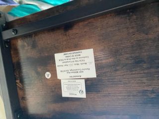 Sgabello alto da cucina marrone e nero nuovo