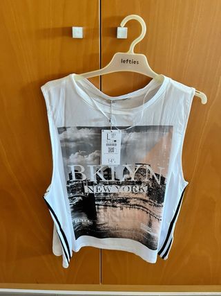 Camiseta Bershka Brooklyn New York Talla L