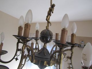 Lámpara de bronce estilo clásico