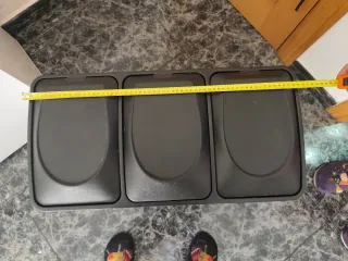 Contenitori di riciclaggio a 3 scomparti