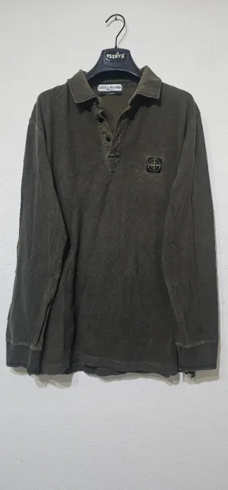 Stone Island Polo Maniche Lunghe Uomo XL Verde