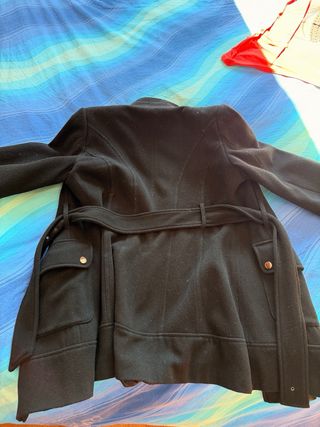 Cappotto Fiorella Rubino Nero con Cintura