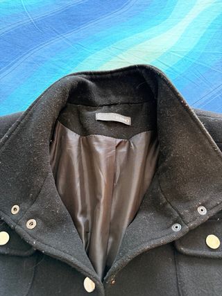 Cappotto Fiorella Rubino Nero con Cintura