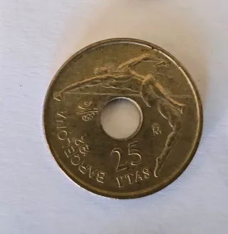 Lote 59 monedas 25 pesetas (BCN 92, expo Sevilla)