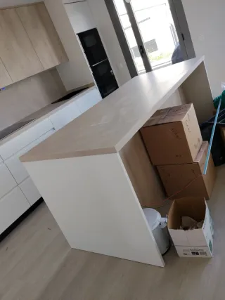 Encimeras de piedra y madera