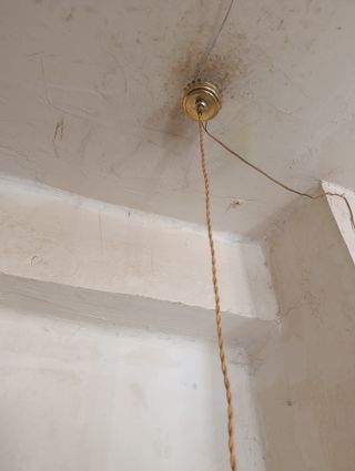 Pareja lámparas techo opalina blanca escalonada