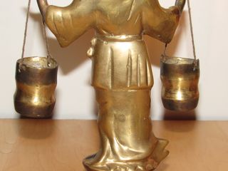 Antigua figura oriental chino pescador Japón China