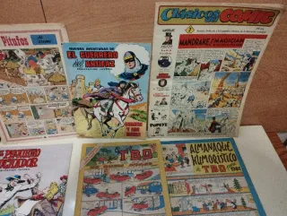 Lote de 14 tebeos antiguos.