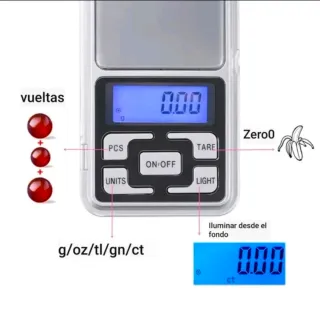 Balanza Digital Portátil 500g/0.01g