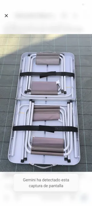 Set Tavolo da Campeggio in Alluminio Oxy con Valigia