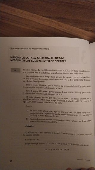 Supuestos prácticos de dirección financiera