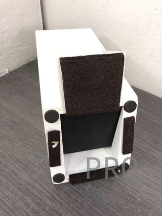 Supporto per coltelli da cucina in bambù, 25x11x17 cm, bianco