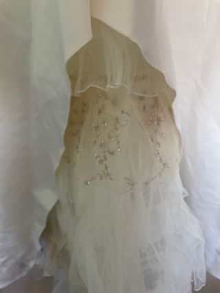 Vestido de Novia Blanco y Dorado