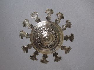 Lámpara de techo baño plata