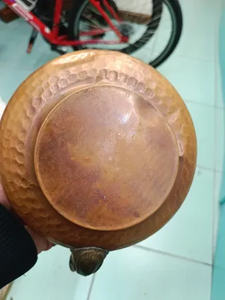 Teiera vintage in rame martellato