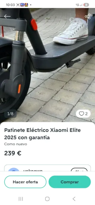 Patinete Eléctrico Xiaomi Elite 2025