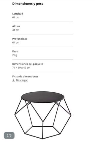 Mesa auxiliar redonda Maison du Monde